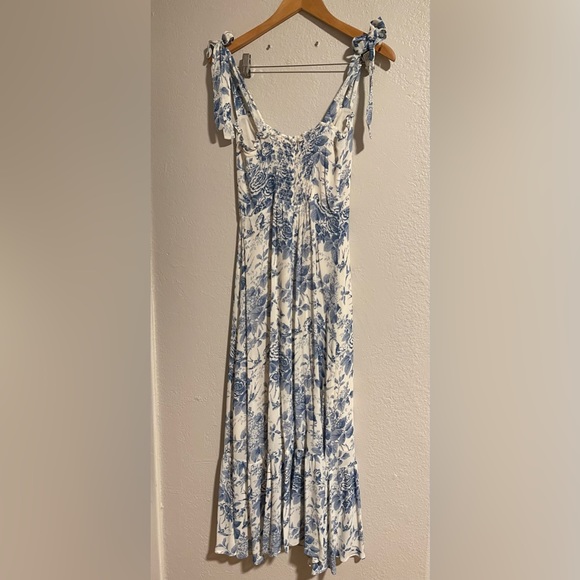 Reformation Blue Nikita Dress in Pompadour, Size 4 - Picture 2 of 9